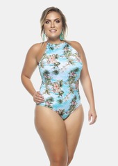 Lehona Maragogi Swimsuit With Choker And Padded Cups - 18 - Also in: 20, 24