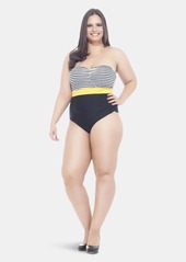 Lehona Three Colored Strapless Swimsuit - 22 - Also in: 20, 26, 24, 18, 16