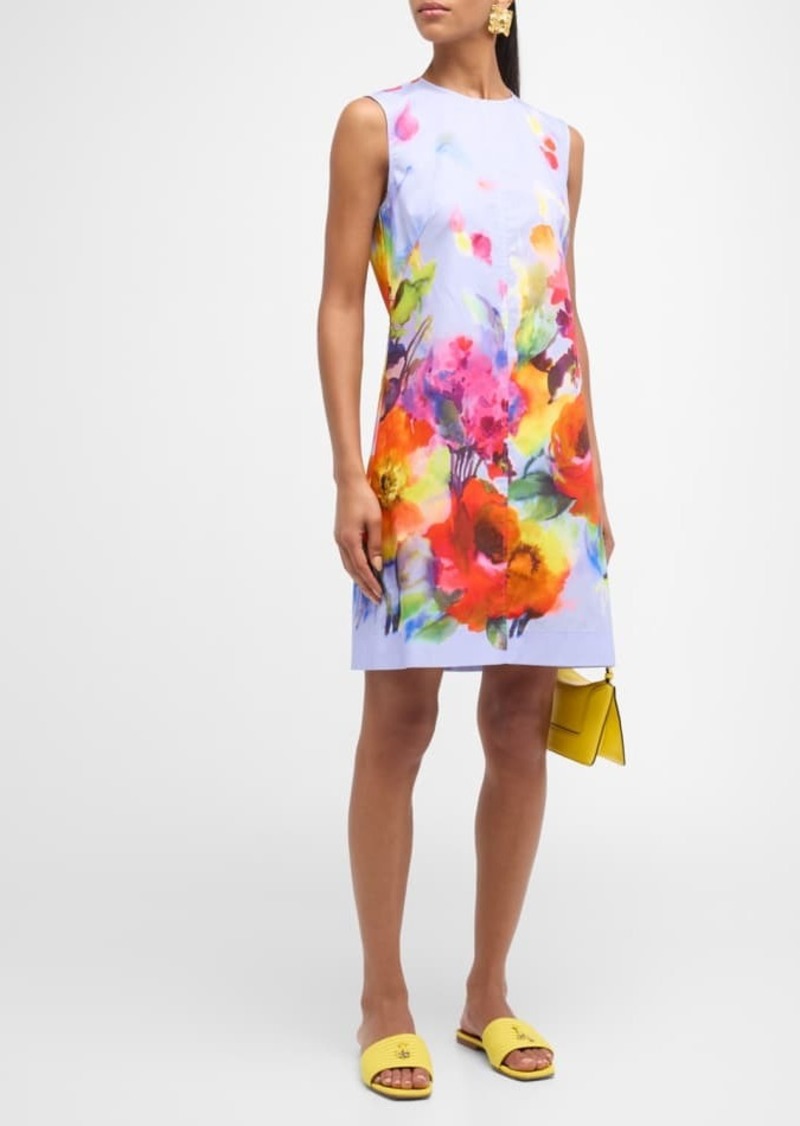 Lela Rose Kelly Floral Print Dress