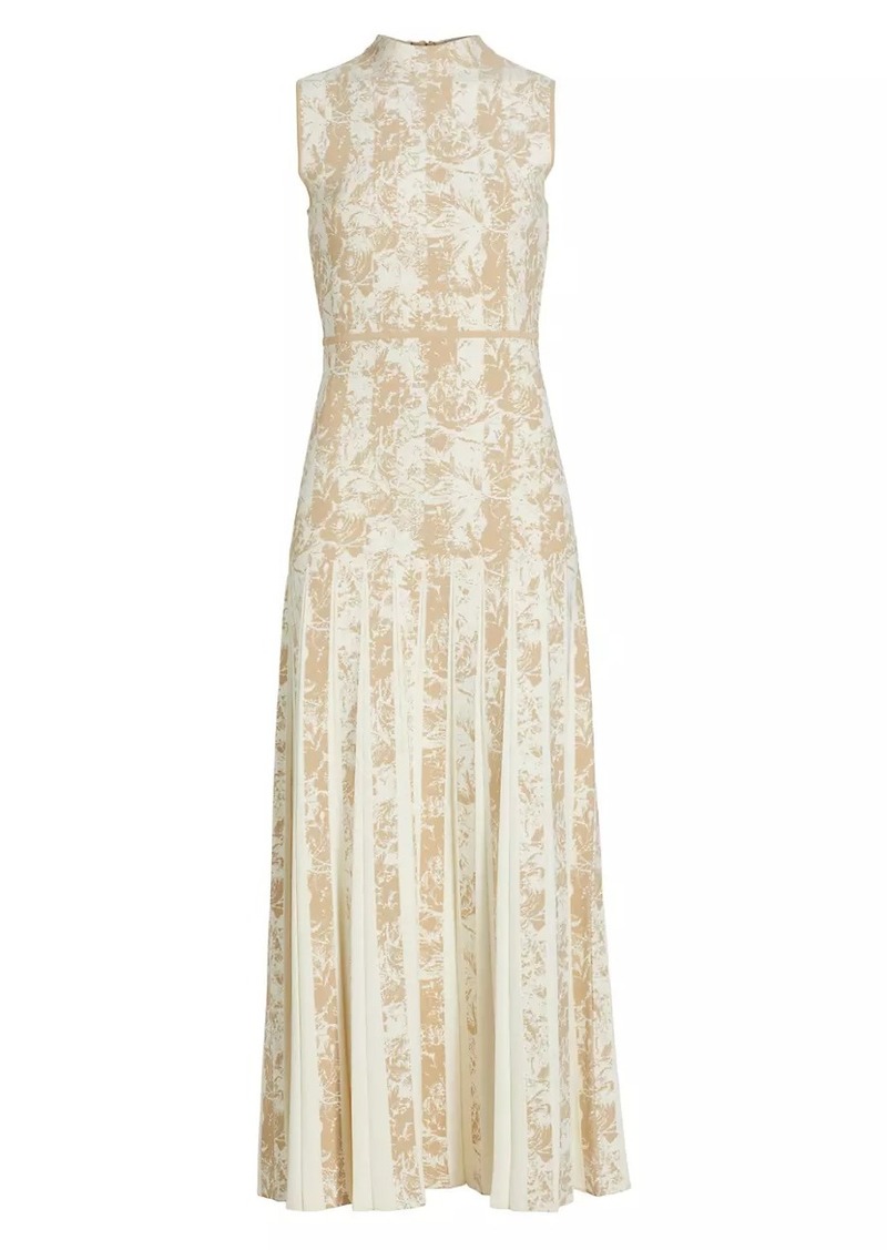 Lela Rose Knitted Jacquard Midi-Dress