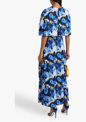 Lela Rose - Floral-print georgette maxi dress - Blue - US 2