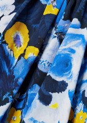 Lela Rose - Floral-print georgette maxi dress - Blue - US 2