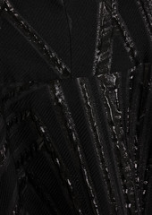 Lela Rose - Metallic fil coupé dress - Black - US 2