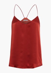 Lela Rose - Silk-satin camisole - Red - US 6