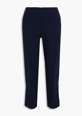 Lela Rose - Wool-blend crepe straight-leg pants - Blue - US 12