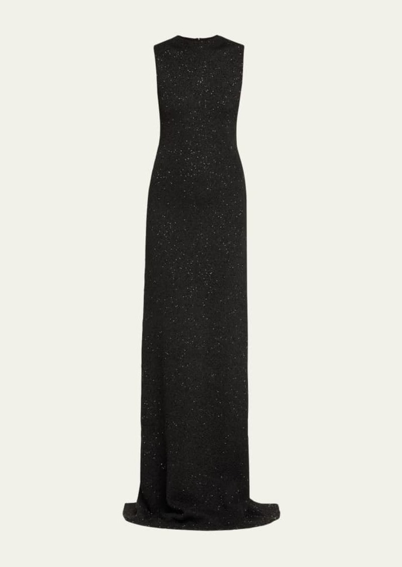 Lela Rose Sequin Embellished Column Gown