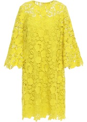 Lela Rose Woman Guipure Lace Dress Bright Yellow