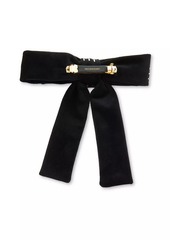 Lele Sadoughi Antoinette Crystal-Pinstriped Bow Barrette