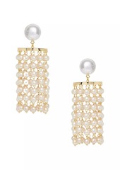 Lele Sadoughi Goldtone & Plastic Pearl Chandelier Drop Earrings