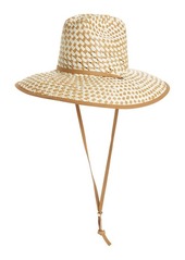 Lele Sadoughi Check Straw Hat