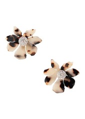 Lele Sadoughi Flower Button Earrings
