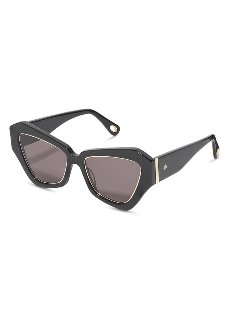 Lele Sadoughi Lara Wide Cat Eye Sunglasses, 50mm