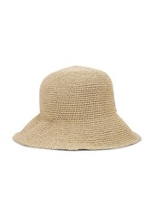 Lele Sadoughi Metallic Yarn Crochet Bucket Hat