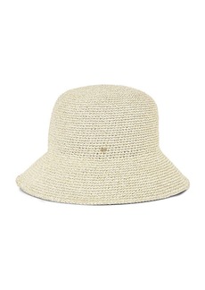 Lele Sadoughi Metallic Yarn Crochet Bucket Hat