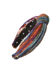Lele Sadoughi Mixed Yarn Knotted Headband