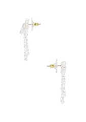 Lele Sadoughi Pearl Bow Stud Earrings