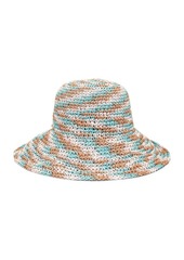 Lele Sadoughi Raffia Swirl Bucket Hat