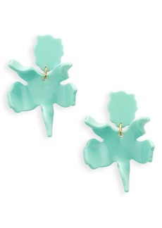 Lele Sadoughi Small Paper Lily Drop Earrings