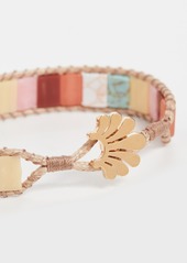 Lele Sadoughi Stacked Stone Cord Bracelet