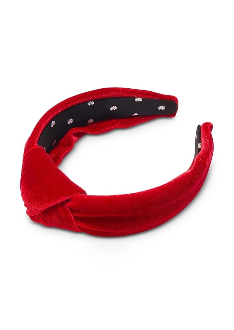 Lele Sadoughi Velvet Knotted Headband