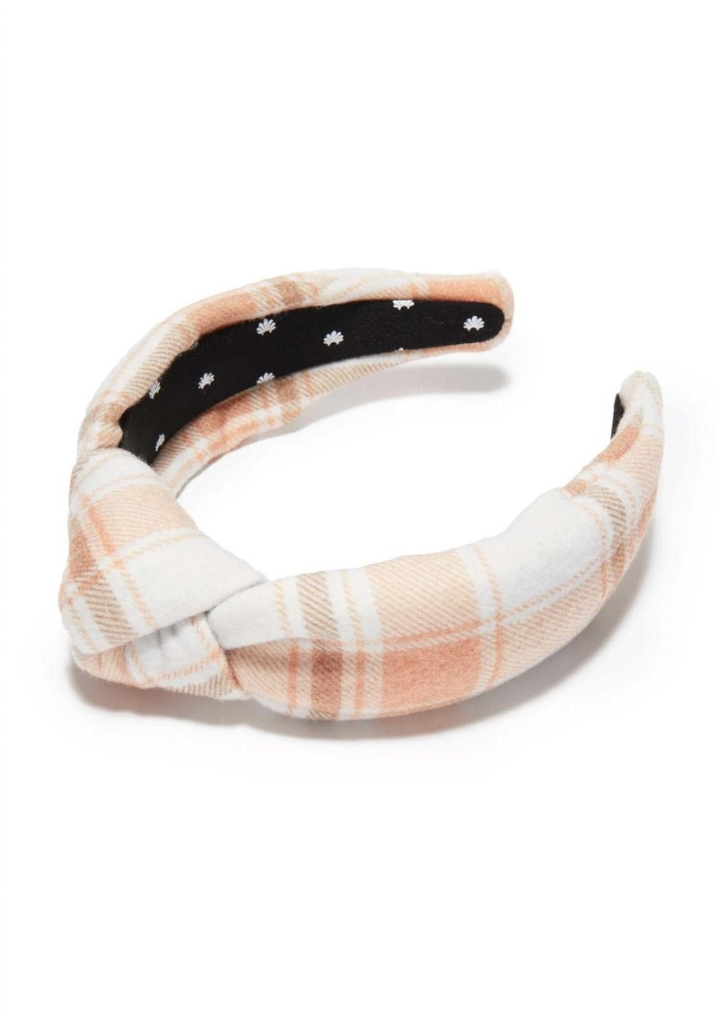 Lele Sadoughi Women's Knotted Headband In Harvest Plaid