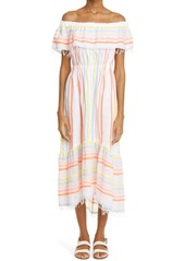 lemlem Tirunesh Stripe Cotton Blend Cover-Up Dress