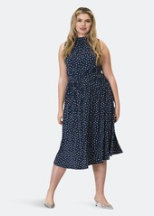 Leota Mindy Shirred Midi Dress (Curve) - 3X - Also in: 1X