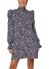 Leota Bianca Mock Neck Dress