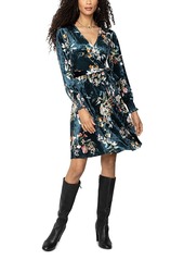 Leota Perfect Faux Wrap Blouson Sleeve Dress