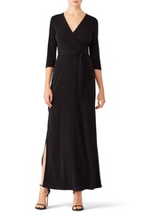 Leota Perfect Wrap Maxi In Black