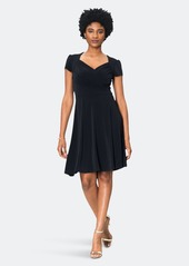Leota Sweetheart A-Line Dress In Black Crepe - S - Also in: XXL, XL, XS