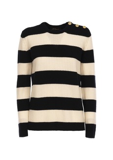 Les Copains Stripe Crewneck Sweater