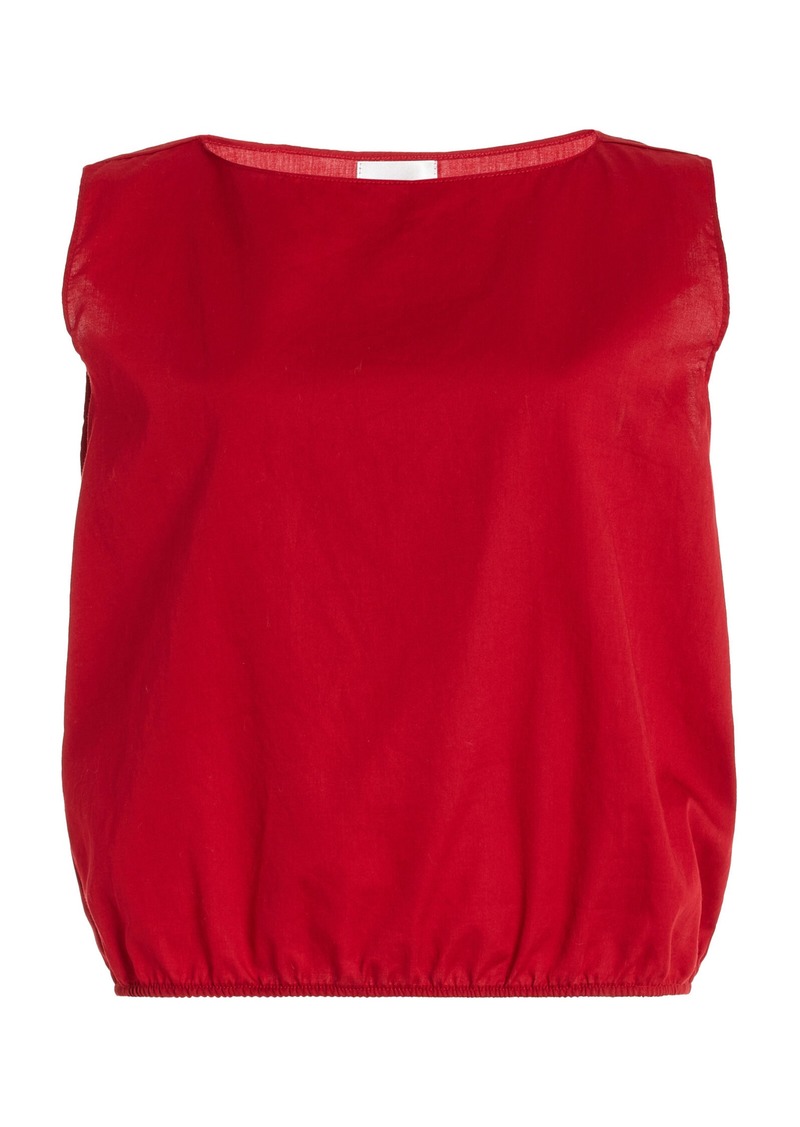 Leset - Exclusive Yoko Cotton Top - Red - L - Moda Operandi