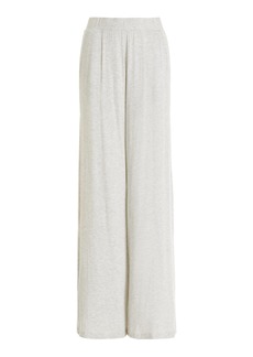 Leset - Lauren Pleated Jersey Pants - Grey - XS - Moda Operandi