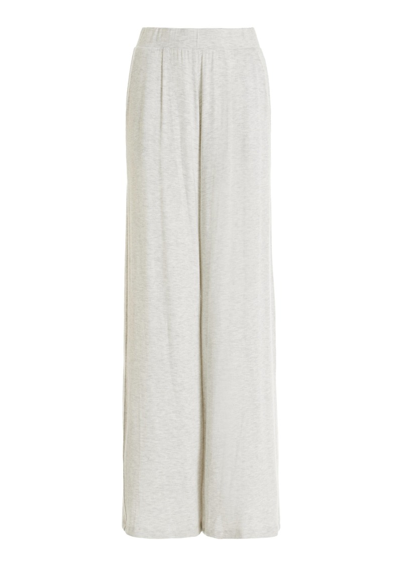 Leset - Lauren Pleated Jersey Pants - Grey - XS - Moda Operandi