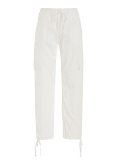 Leset - Yoko Cotton Cargo Pants - White - XS - Moda Operandi