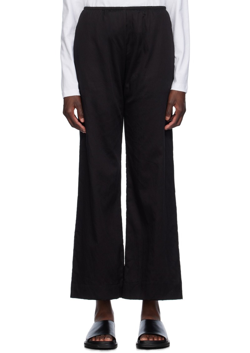 LESET Black Yoko Pocket Trousers