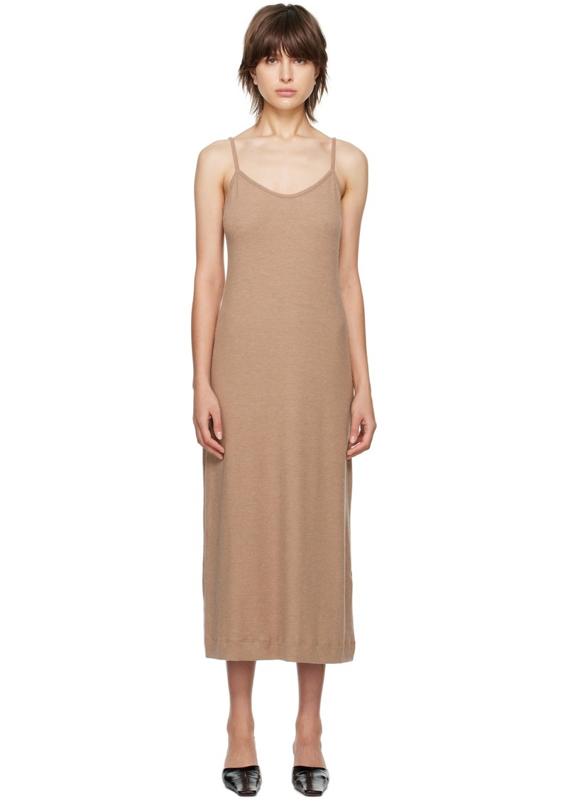 LESET Brown Lauren Midi Dress