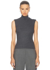 LESET Lauren Sleeveless Turtleneck Top