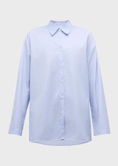 LESET Yoshi Cotton Button-Front Shirt