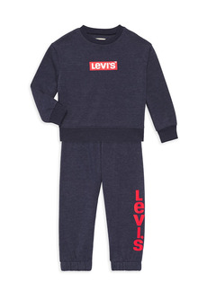 Levi's Baby's & Little Boy's 2-Piece Logo Sweatshirt & Joggers Set
