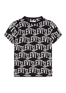 Levi's Black Allover Logo T-Shirt