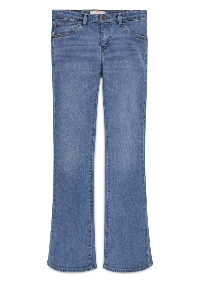 Levi's Blue Bleach Flared Jeans