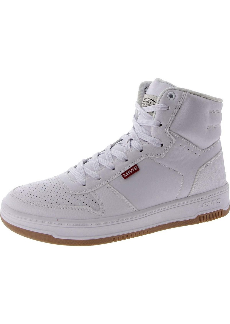 Levi's Drive Mens Faux Leather Hi Top Skate Shoes