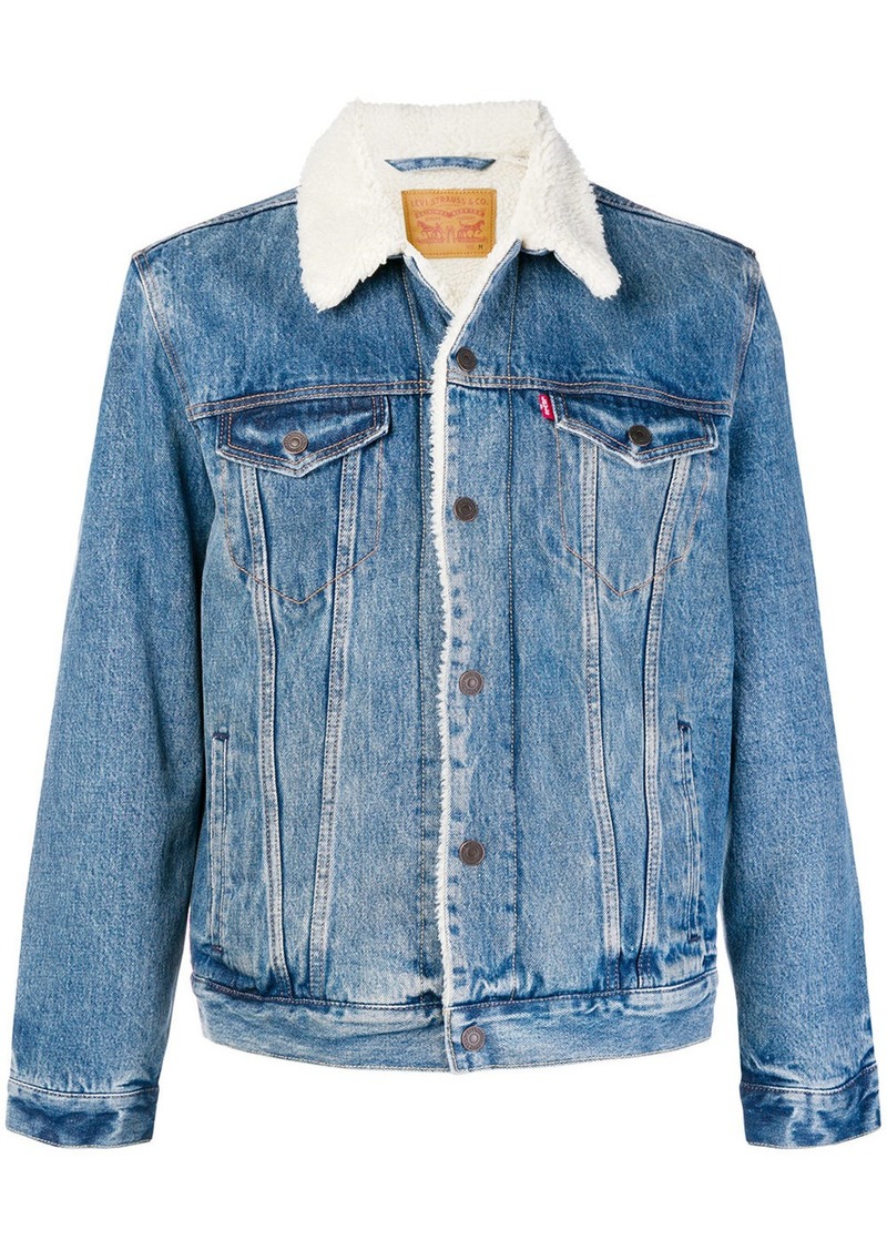 levis fur lined jean jacket