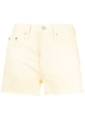 Levi's frayed-edge denim shorts