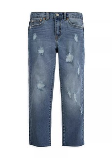 Levi's Girl's Distressed Ankle Jeans