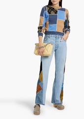 LEVI'S - 70s patchwork high-rise bootcut jeans - Blue - 25