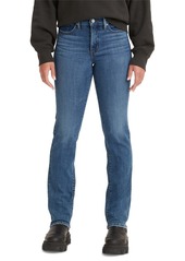 Levi's 314 Shaping Slimming Straight Leg Mid Rise Jeans - Lapis Bare