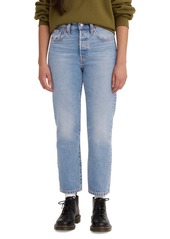 Levi's 501 Cropped Straight-Leg High Rise Jeans - Oxnard Athens Pushed